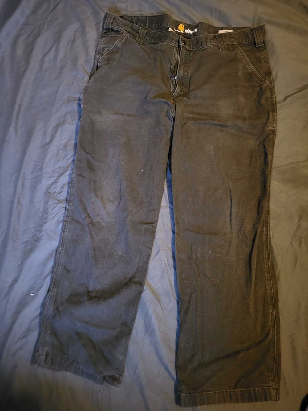 Carhartt Men's Black Straight-Leg Work Pants